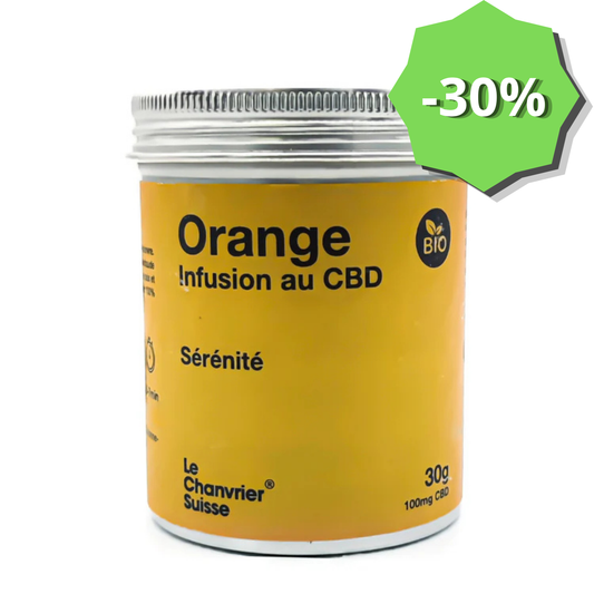 Tisane CBD : Sérénité Orange