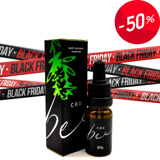 Huile CBD 5% Full Spectrum goût chanvre naturel