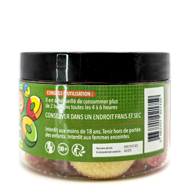 Bonbon saveur Tutti Frutti au CBD (Astro Ring)
