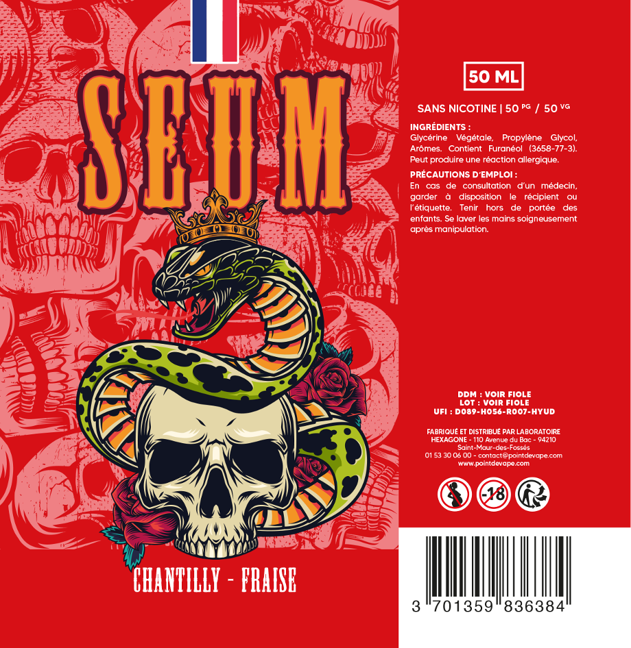 Bobble Gamme Seum 50ml - Chantilly Fraise