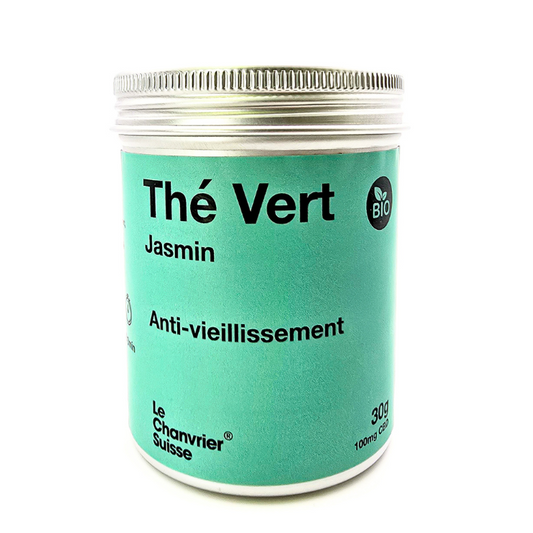 Tisane CBD : Antivieillissement Thé Vert Jasmin