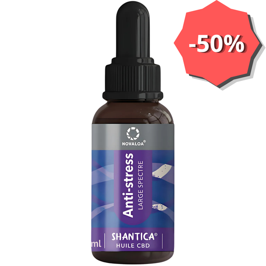 Huile CBD 20% Spectre Large - "Anti-Stress" Mélisse & Passiflore - NOVALOA