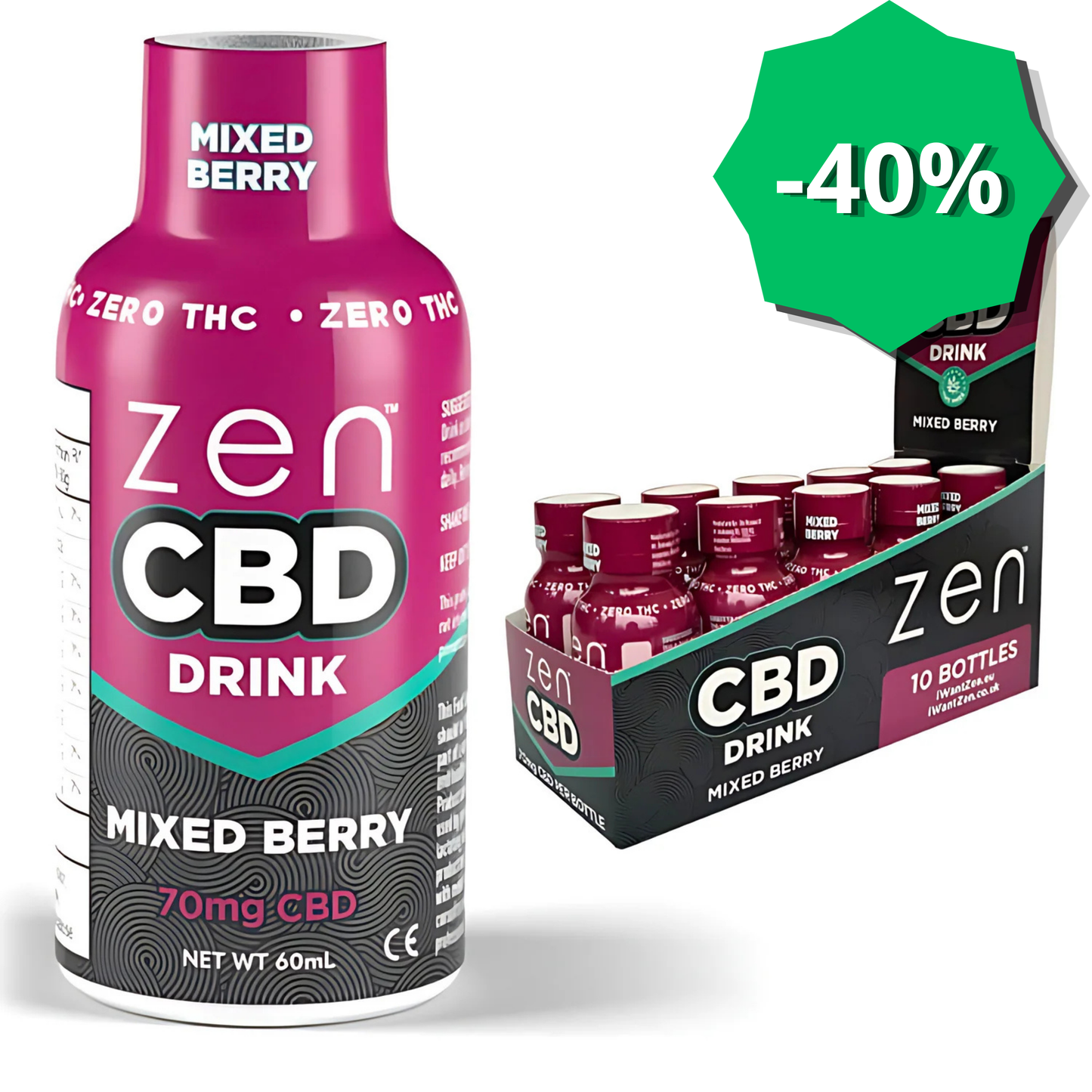Sirop Zen CBD - Mélange de Baies & Fruits Rouges