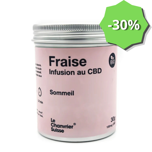 Tisane CBD : Sommeil Fraise