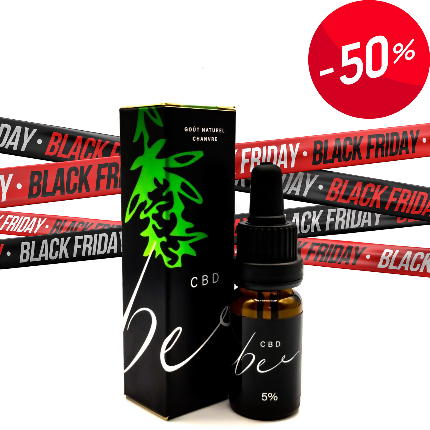 Huile CBD 5% Full Spectrum goût chanvre naturel