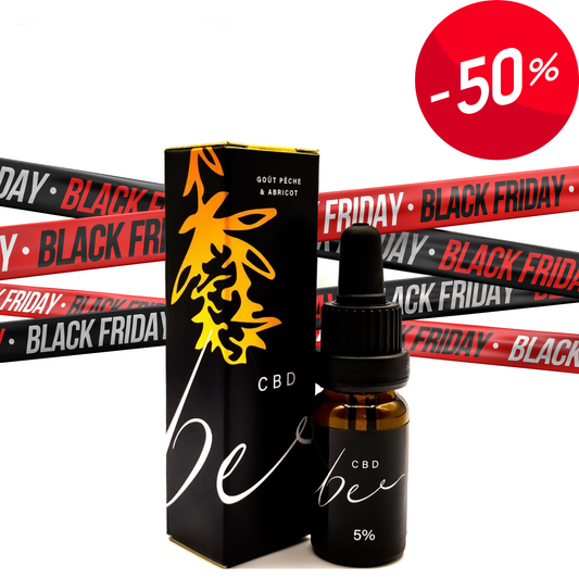 Huile CBD 5% Full Spectrum goût pêche & abricot