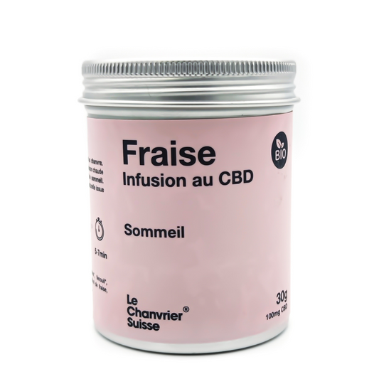 Tisane CBD : Sommeil Fraise