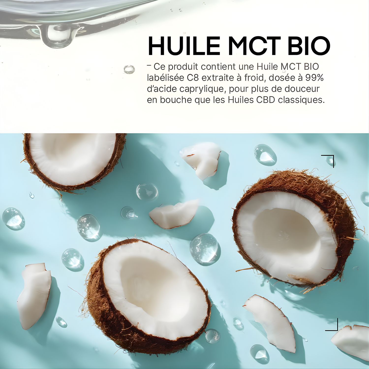 Huile CBD Mct coco bio