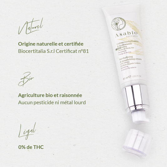 Crème revitalisante et hydratante - Asabio