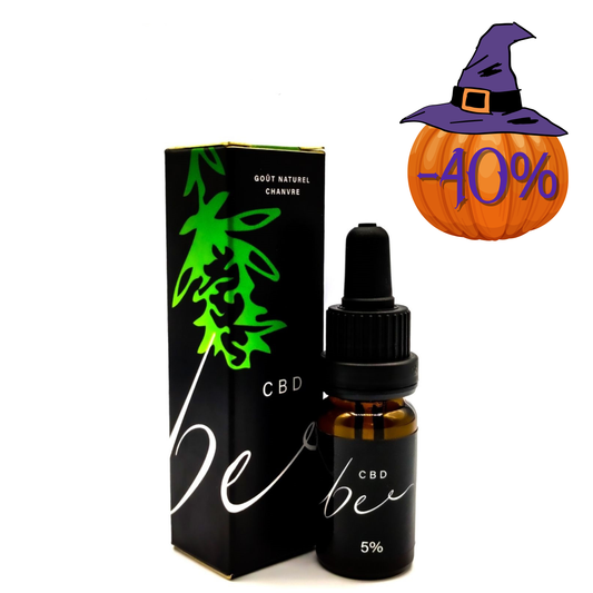 Huile CBD 5% Full Spectrum goût chanvre naturel