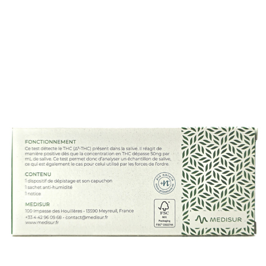Autotest salivaire cannabis - MEDISUR