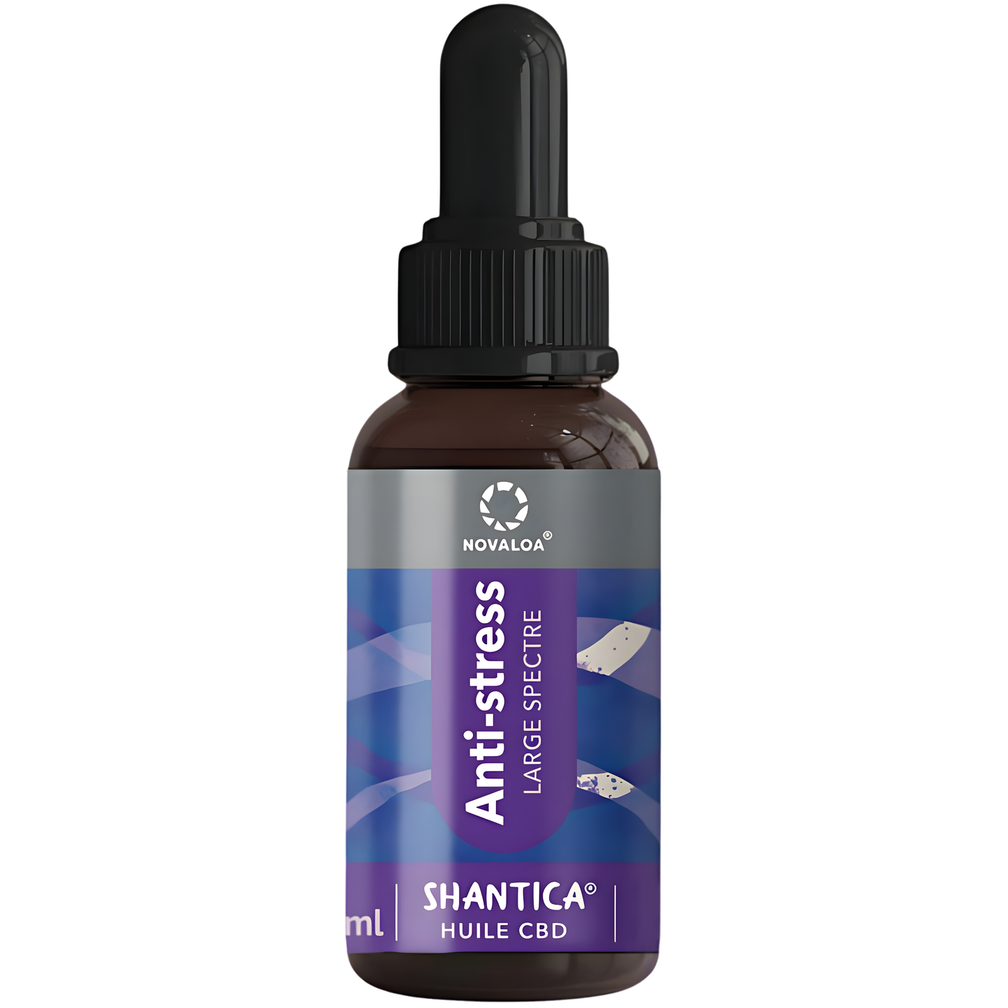 Huile CBD 20% Broad Spectrum Anti-Stress Mélisse & Passiflore Novaloa
