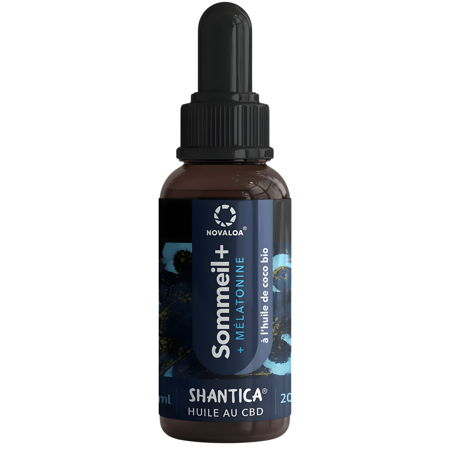 Huile 40% CBD/CBN Broad Spectrum Sommeil+ Mélatonine Novaloa